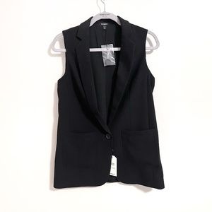 Sleeveless Black Blazer